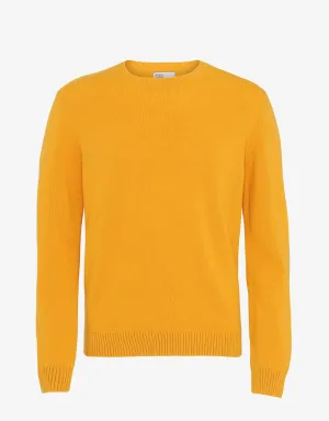 Classic Merino Wool Crew - Burned Yellow