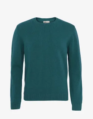 Classic Merino Wool Crew - Ocean Green