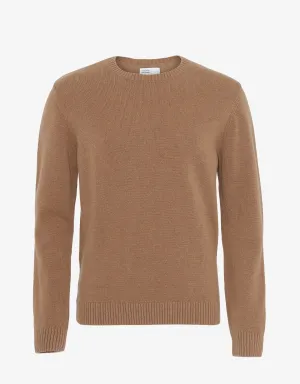 Classic Merino Wool Crew - Sahara Camel