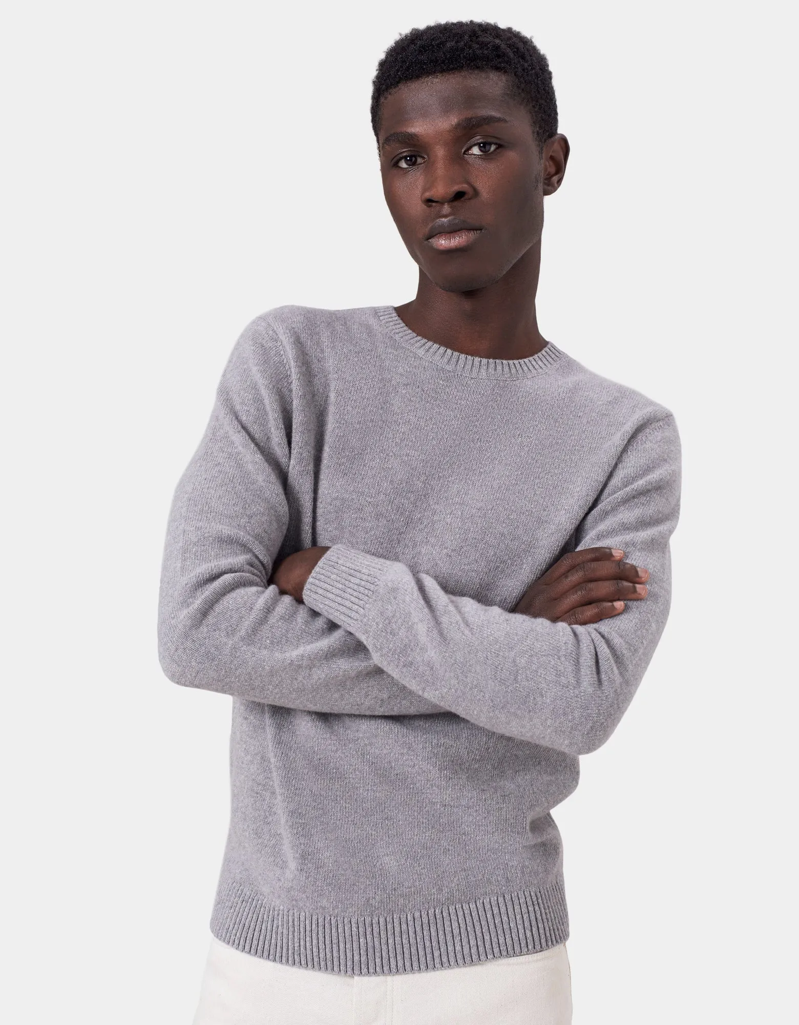 Classic Merino Wool Crew - Sahara Camel