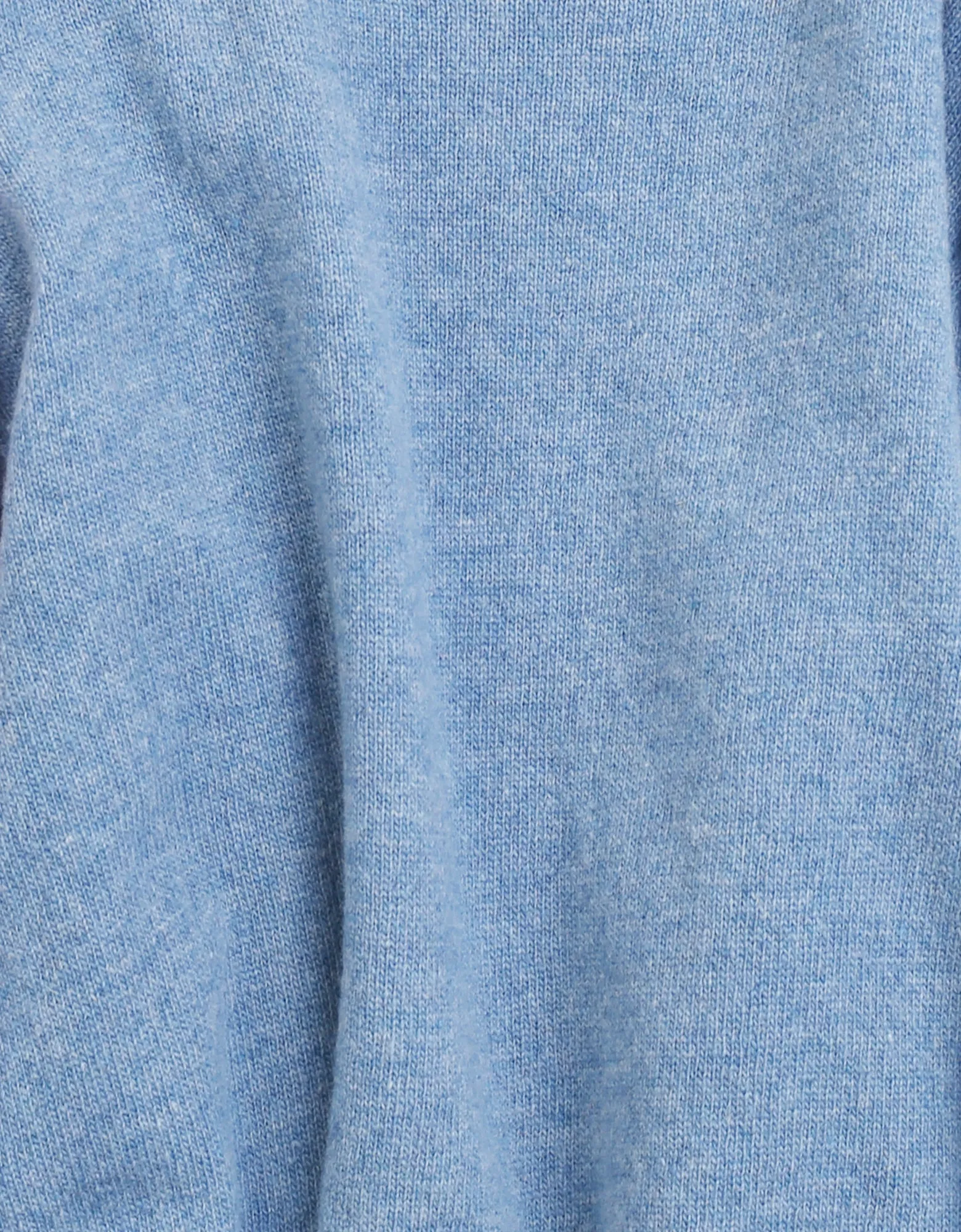 Classic Merino Wool Crew - Stone Blue