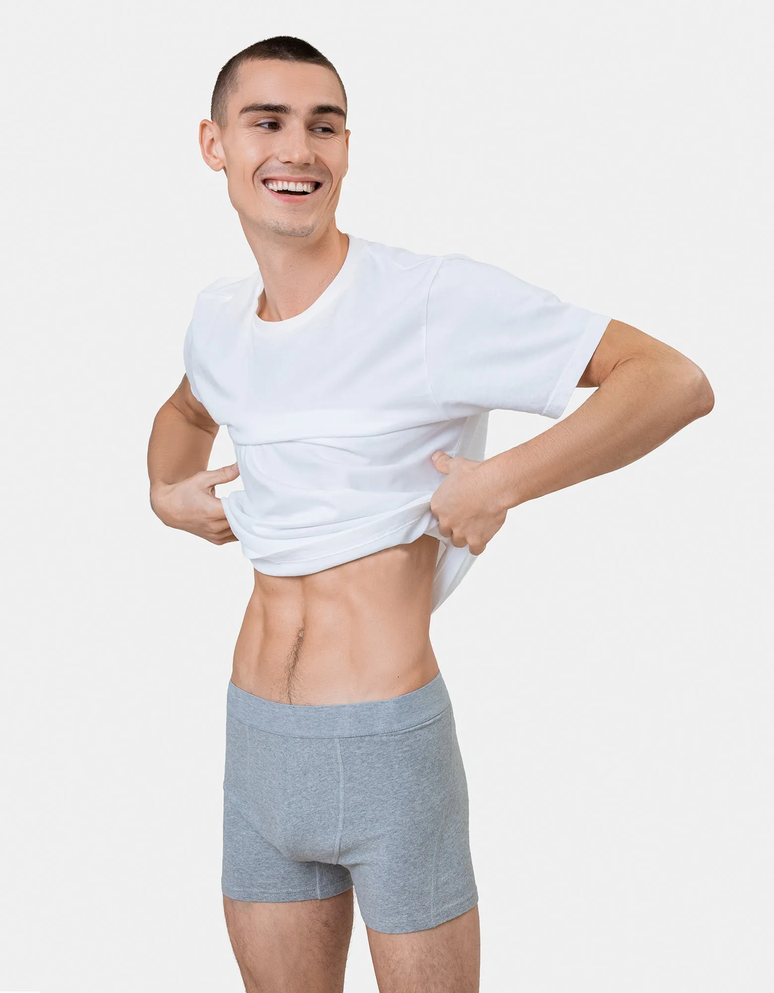 Classic Organic Boxer Briefs - Pacific Blue