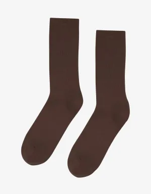 Classic Organic Sock - Coffee Brown