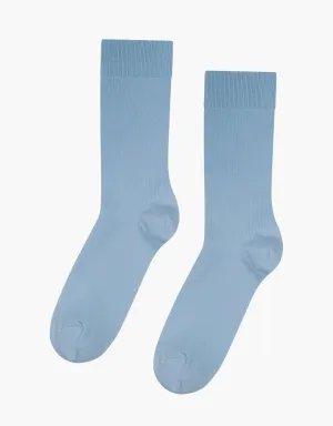 Classic Organic Sock - Steel Blue