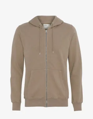 Classic Organic Zip Hood - Desert Khaki