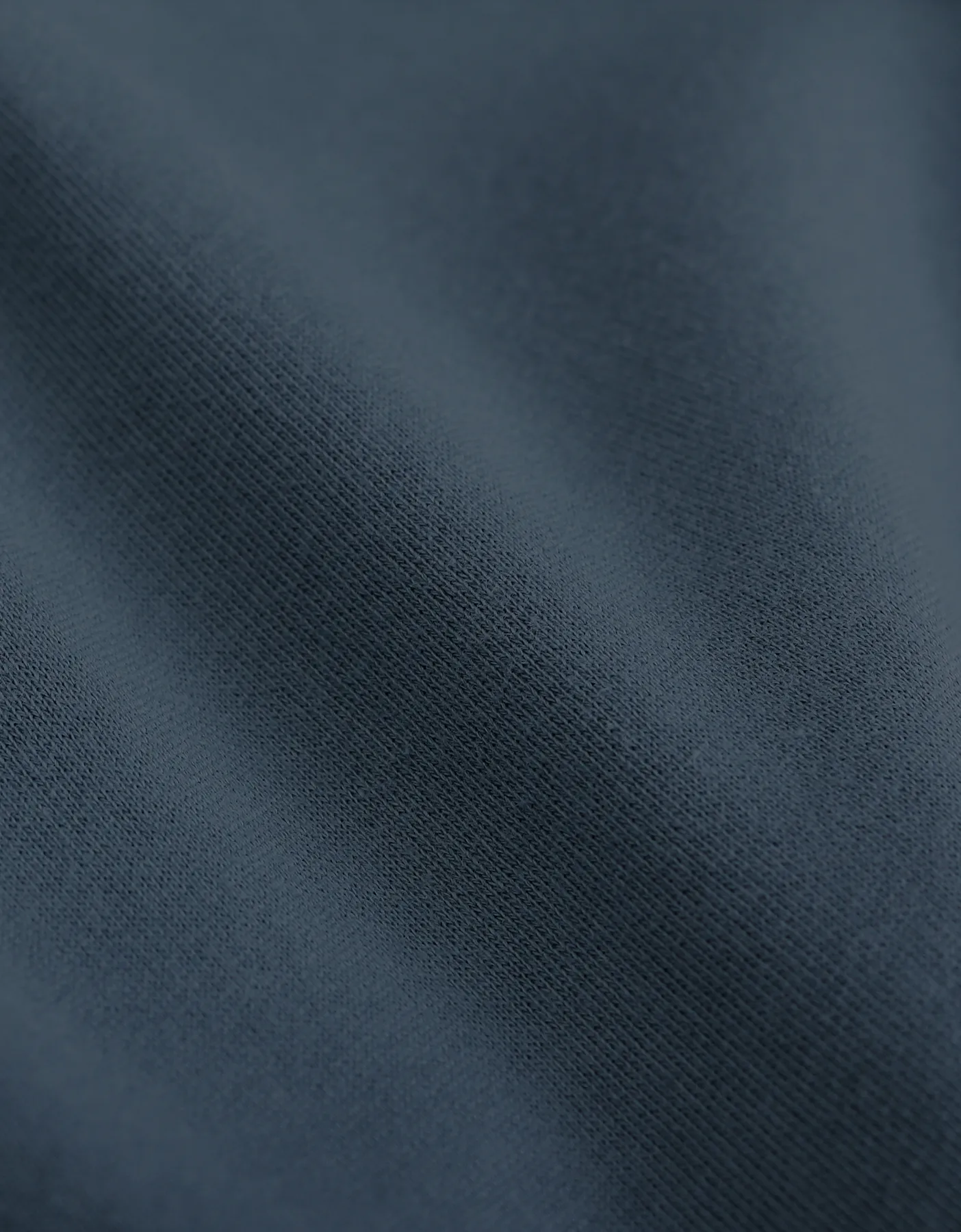 Classic Organic Zip Hood - Petrol Blue