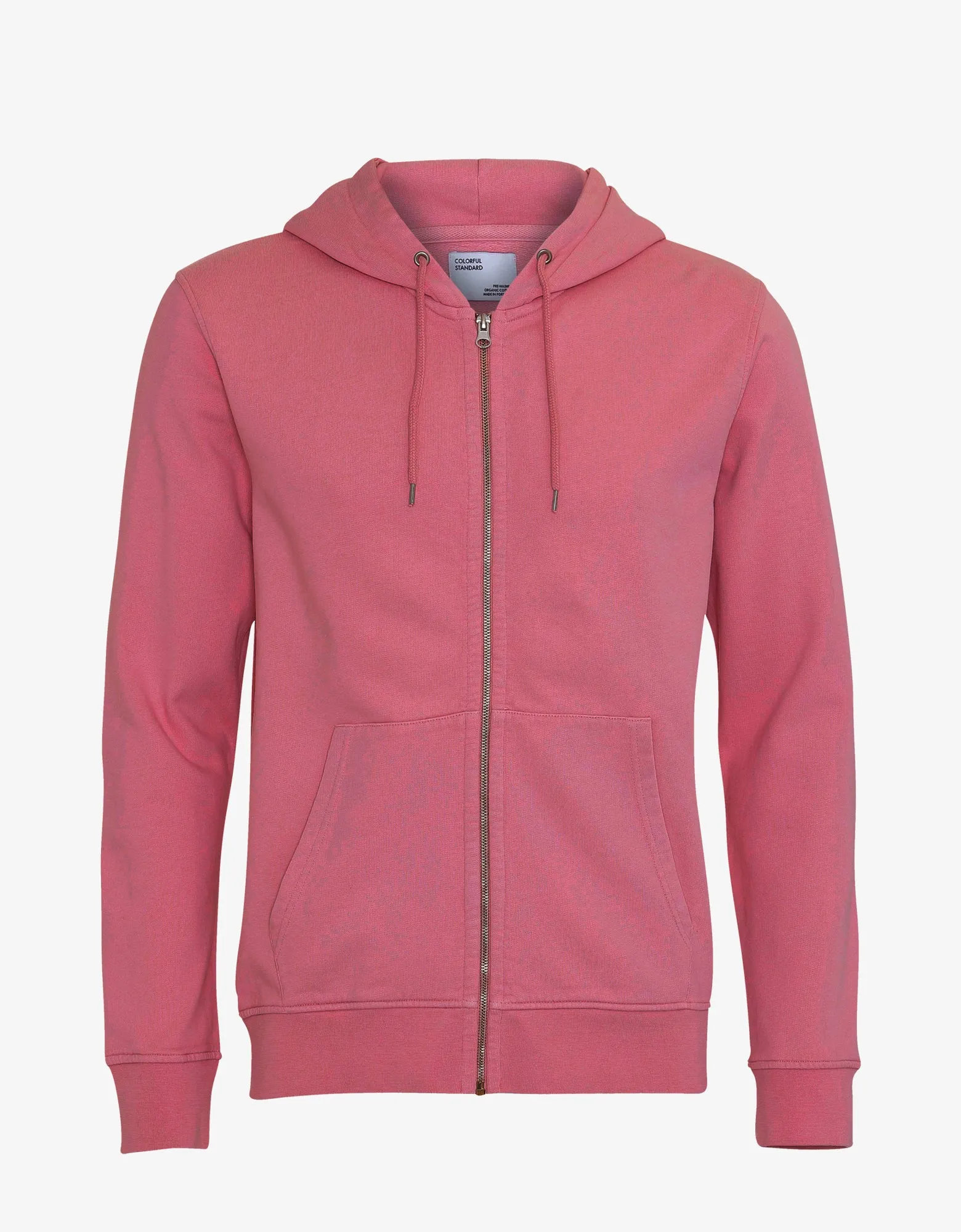 Classic Organic Zip Hood - Raspberry Pink