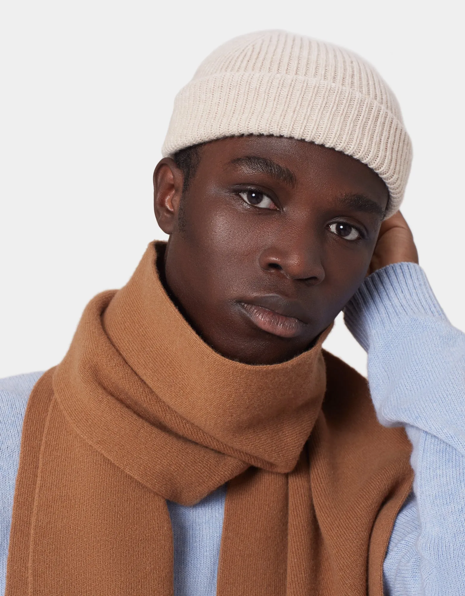 Merino Wool Beanie - Coffee Brown