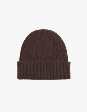 Merino Wool Beanie - Coffee Brown
