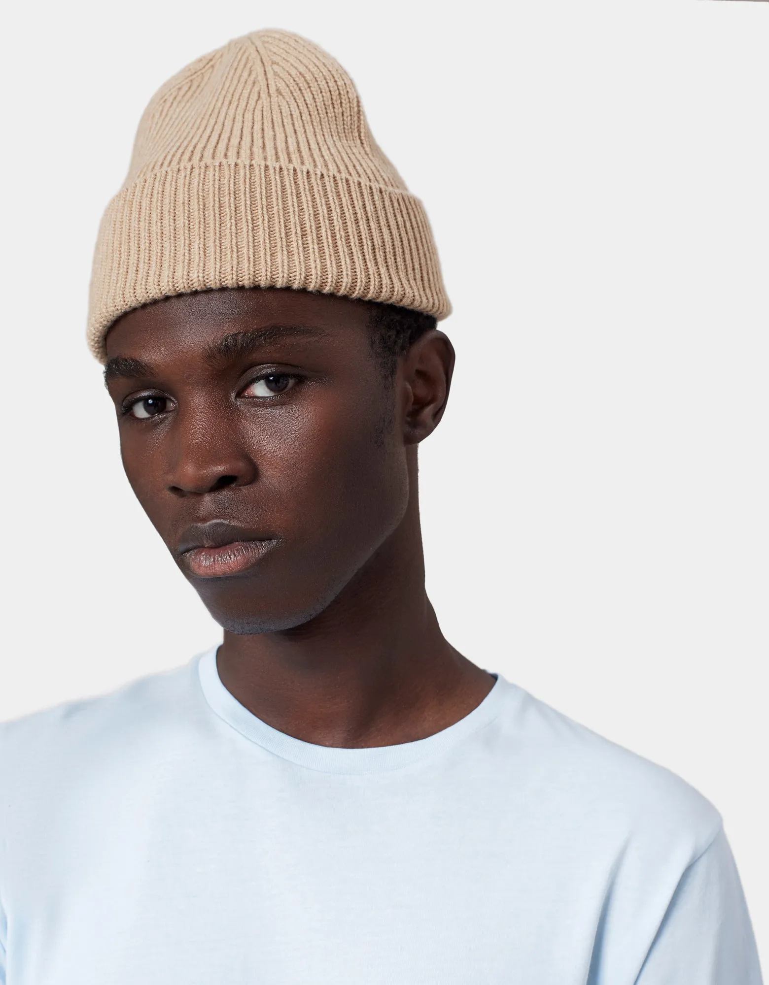 Merino Wool Beanie - Coffee Brown