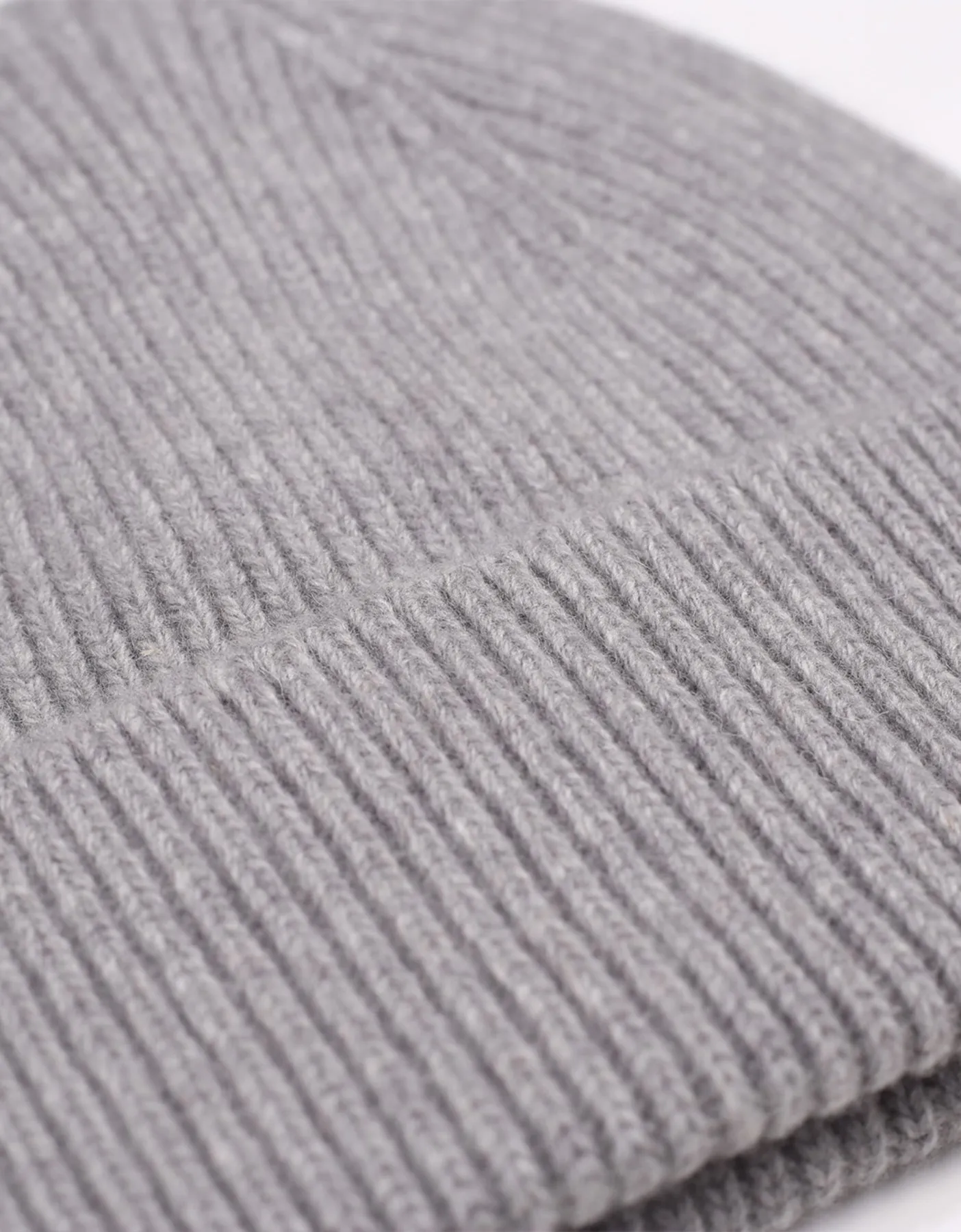 Merino Wool Beanie - Heather Grey