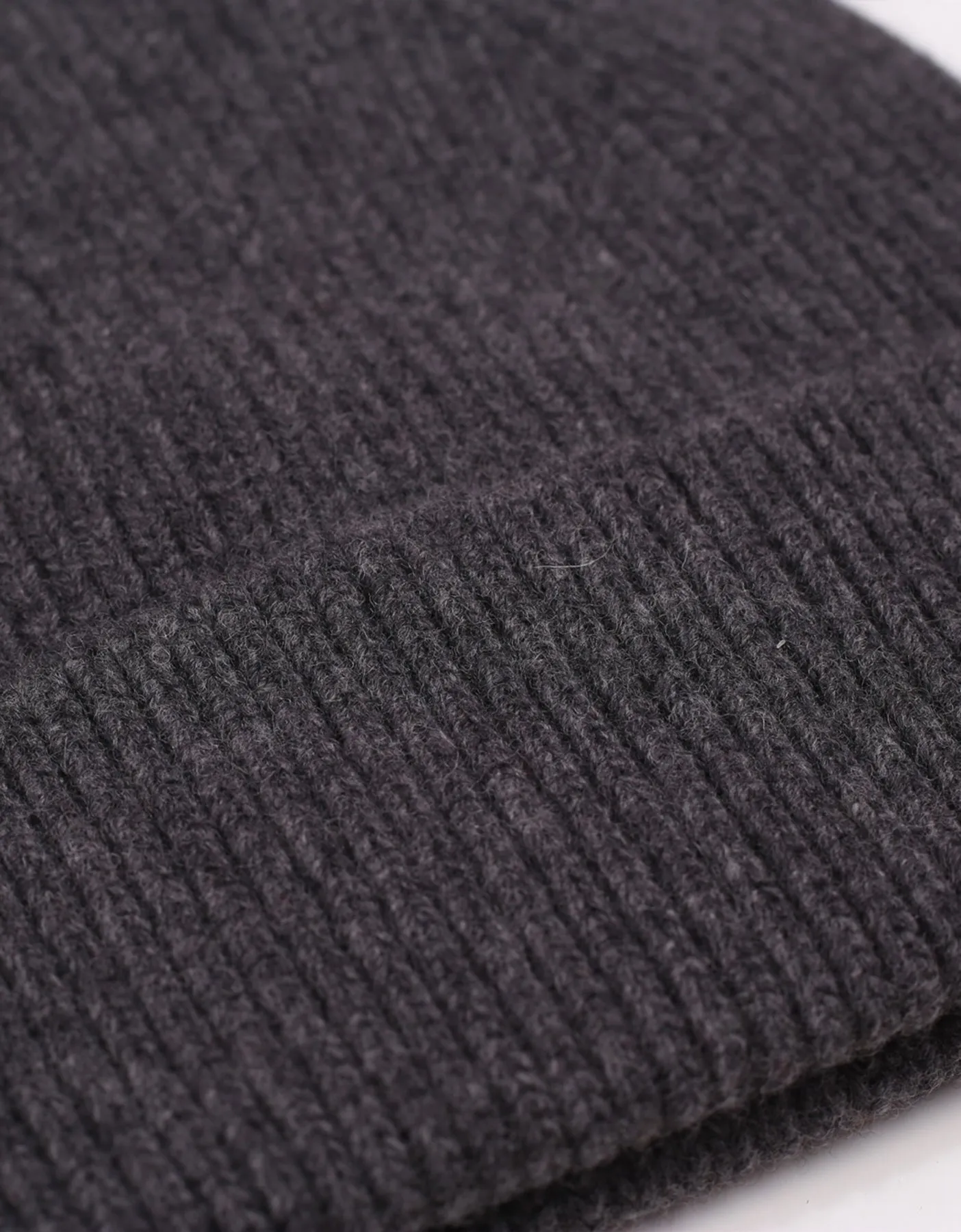 Merino Wool Beanie - Lava Grey