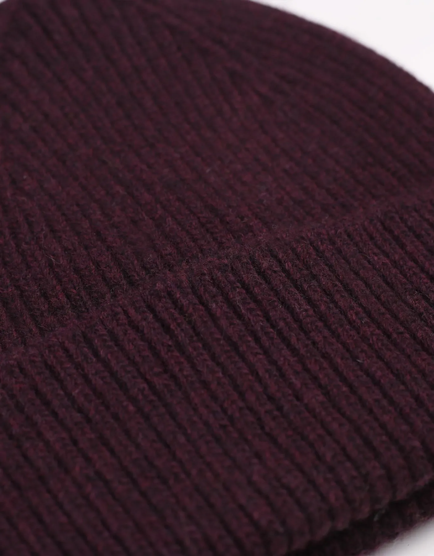 Merino Wool Beanie - Oxblood Red