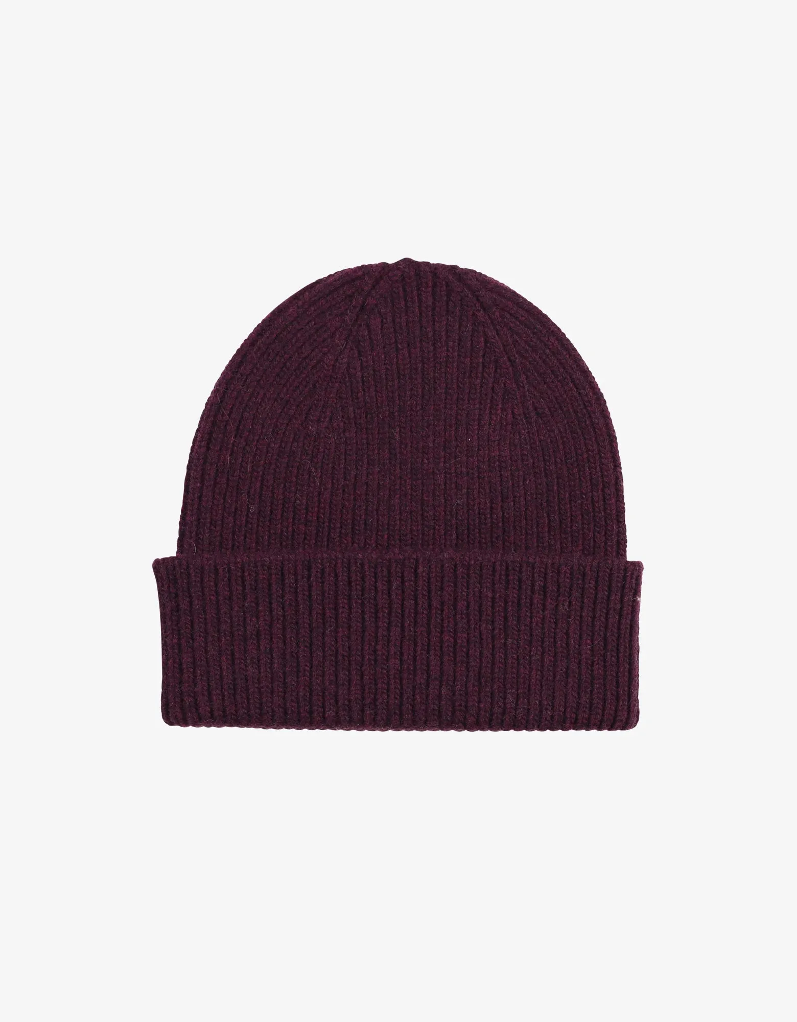 Merino Wool Beanie - Oxblood Red