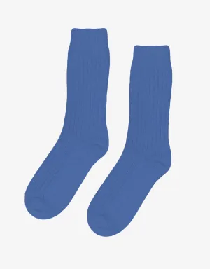 Merino Wool Blend Sock - Pacific Blue