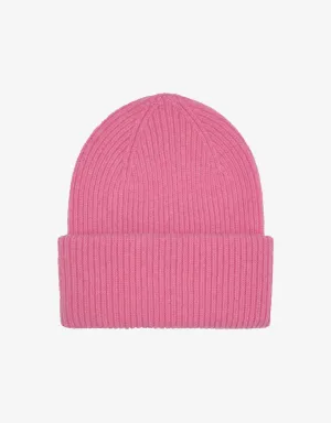Merino Wool Hat - Bubblegum Pink