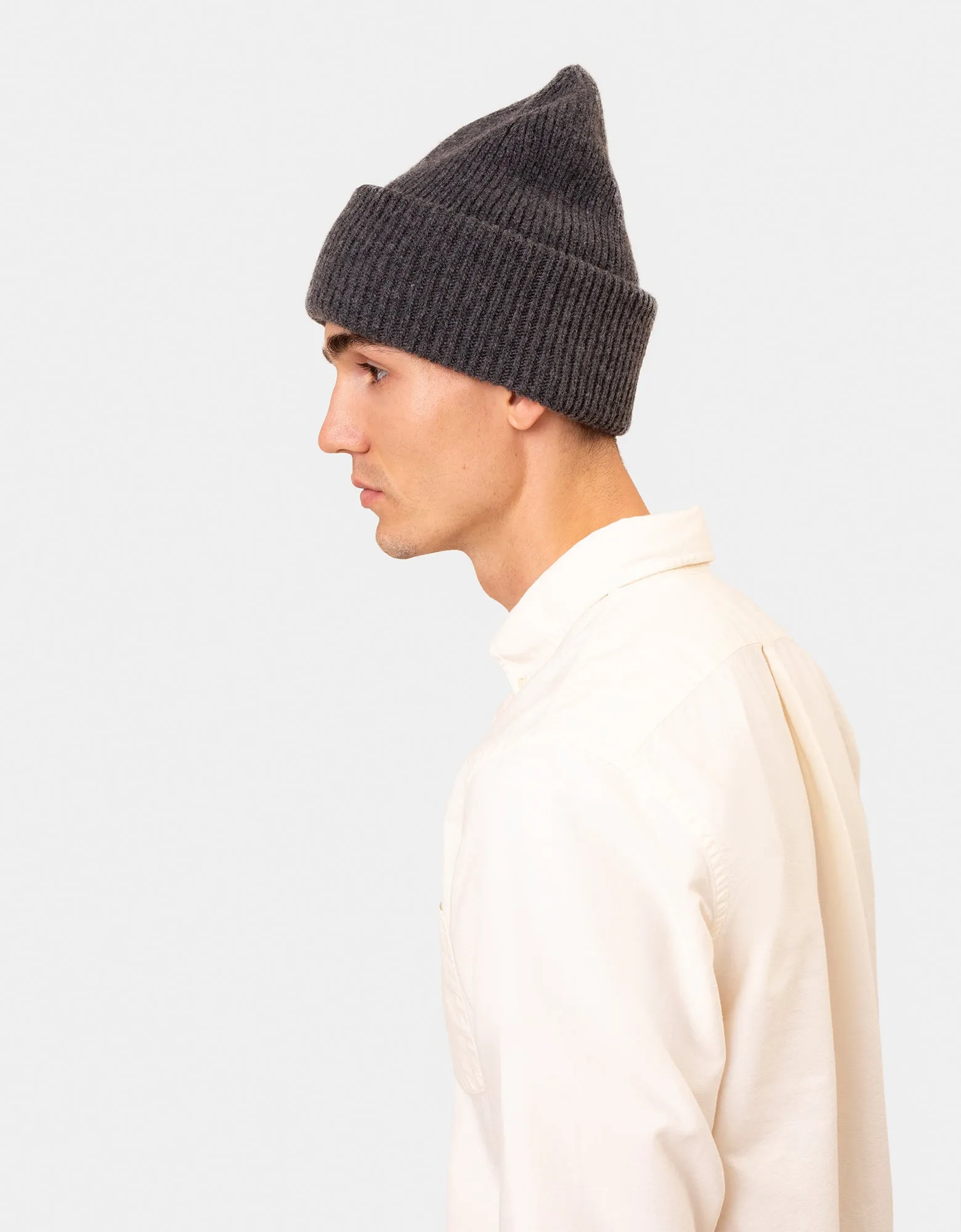 Merino Wool Hat - Coffee Brown