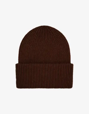 Merino Wool Hat - Coffee Brown