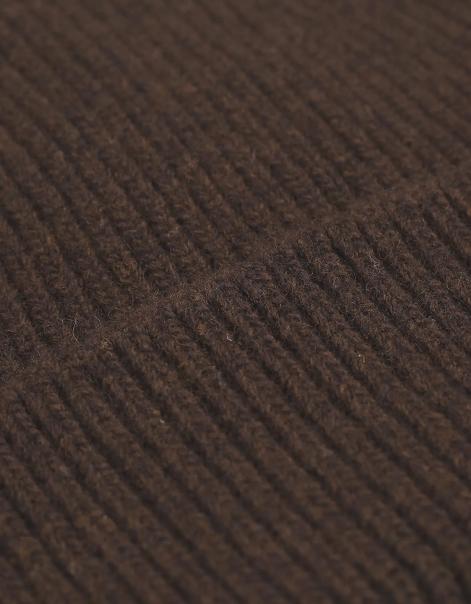 Merino Wool Hat - Coffee Brown