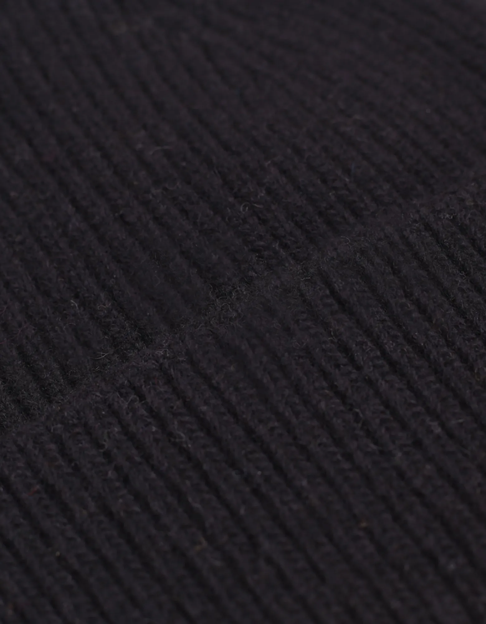 Merino Wool Hat - Deep Black
