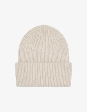 Merino Wool Hat - Ivory White