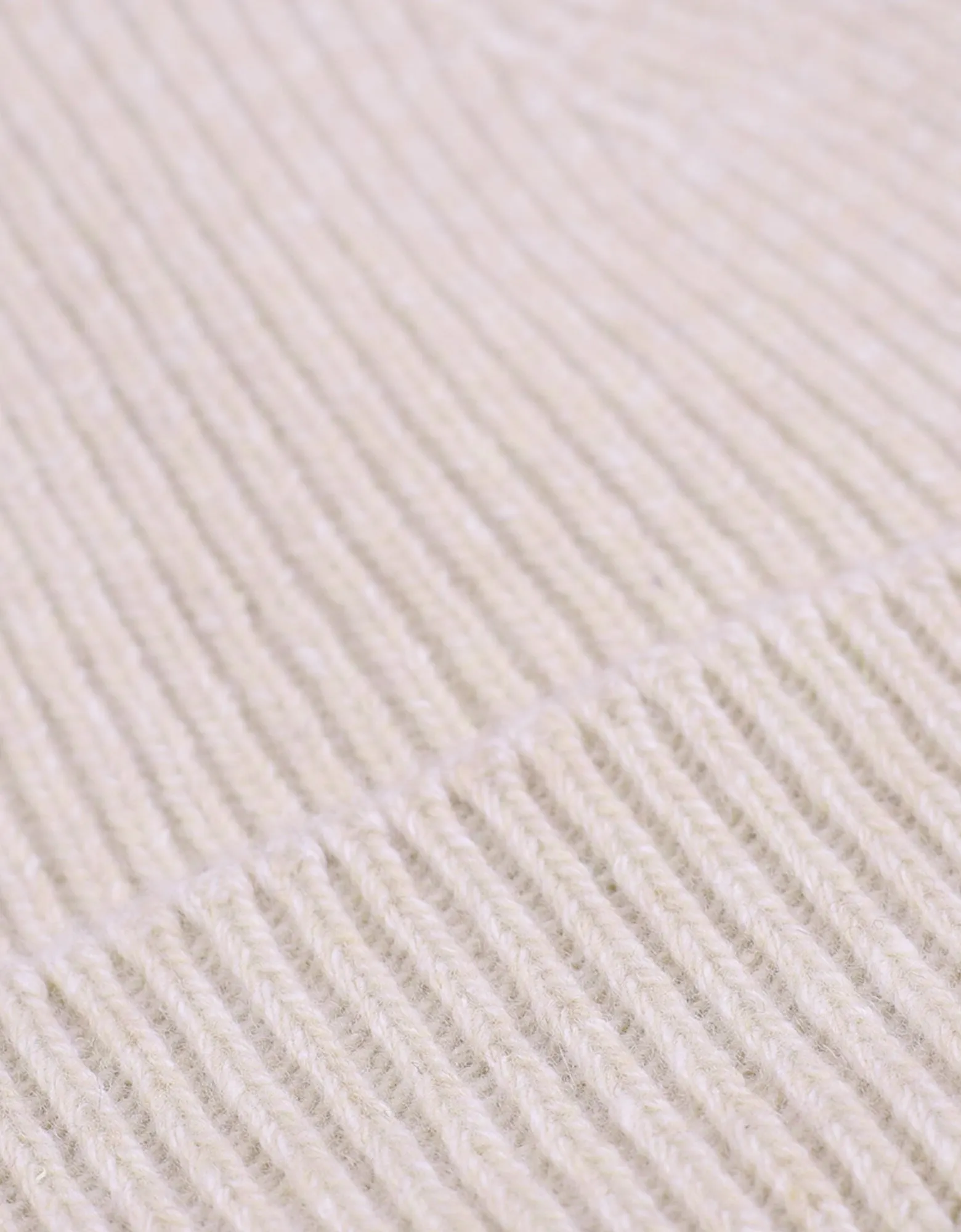 Merino Wool Hat - Ivory White