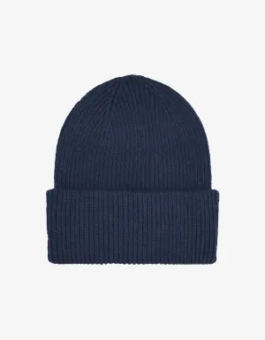Merino Wool Hat - Navy Blue