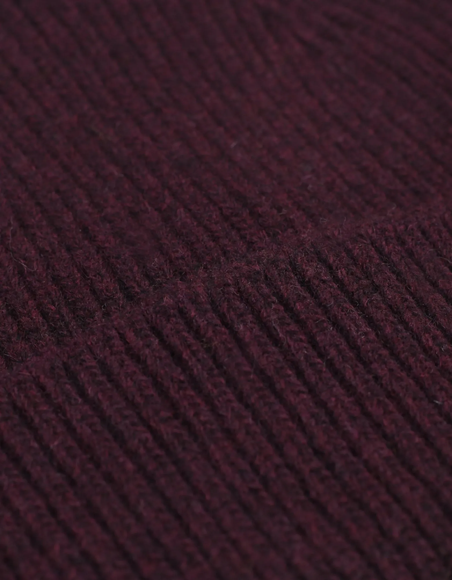 Merino Wool Hat - Oxblood Red