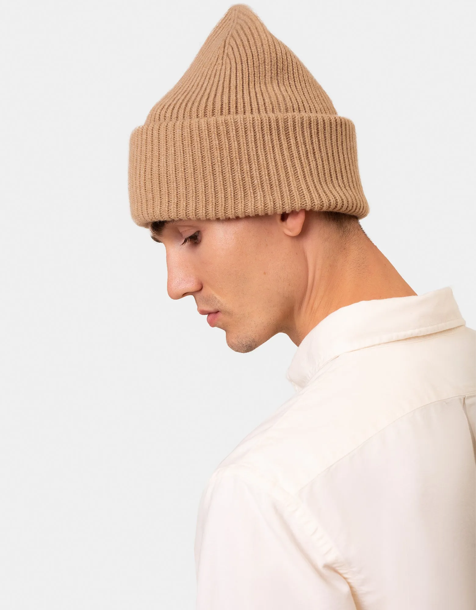 Merino Wool Hat - Soft Yellow