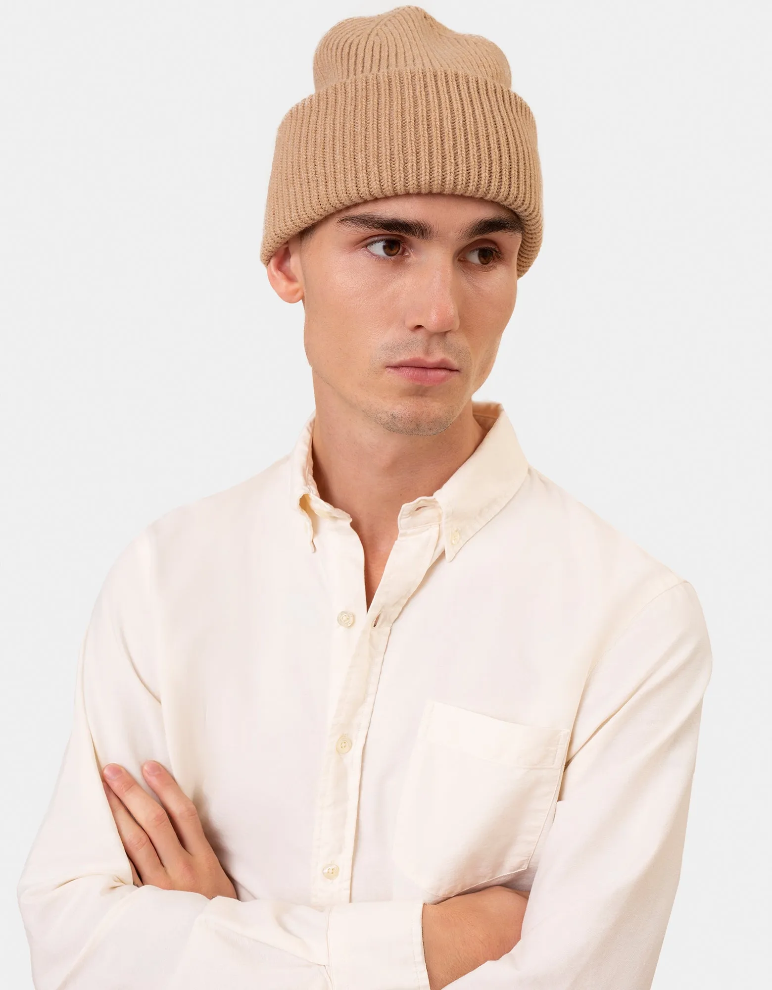 Merino Wool Hat - Soft Yellow