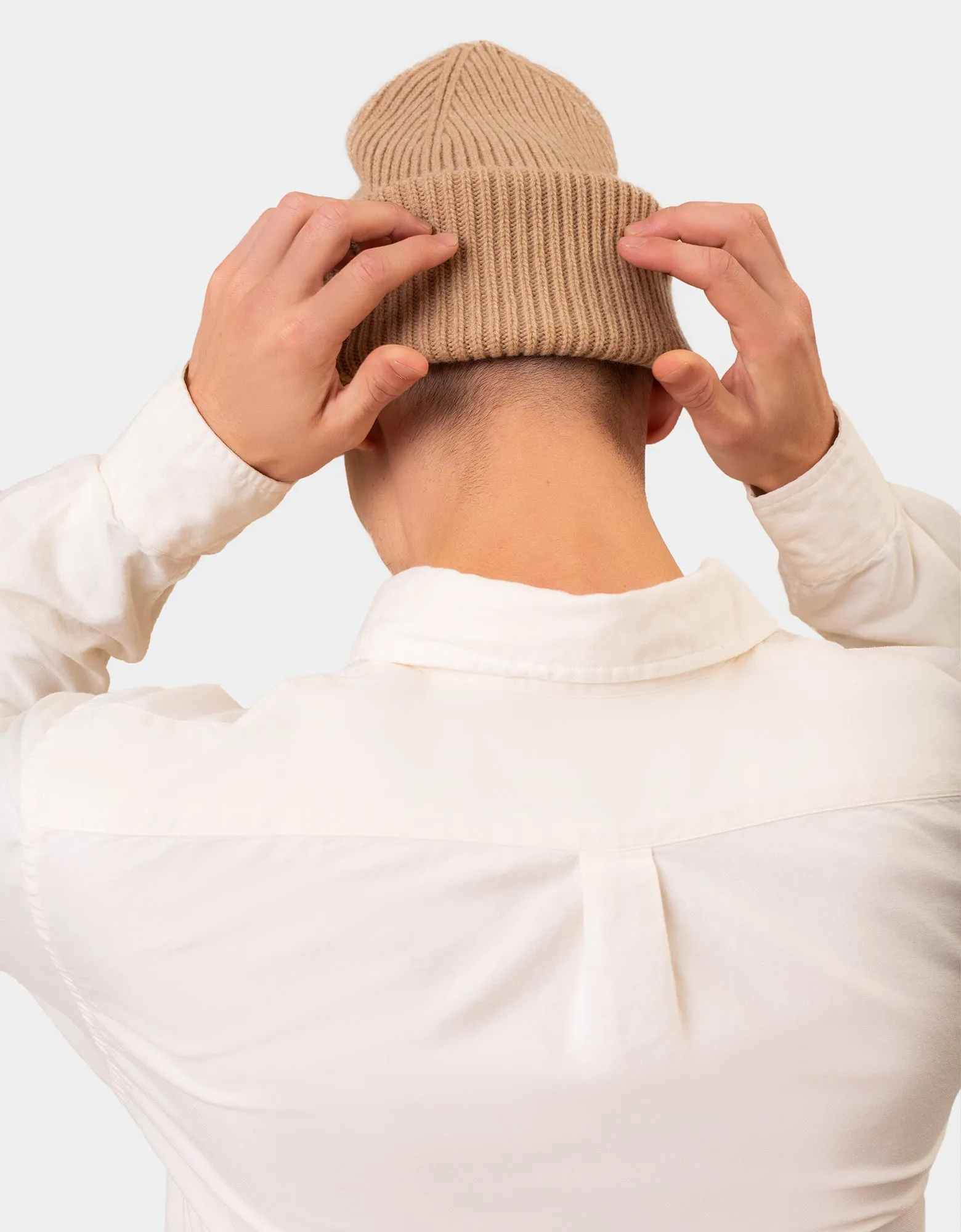 Merino Wool Hat - Soft Yellow