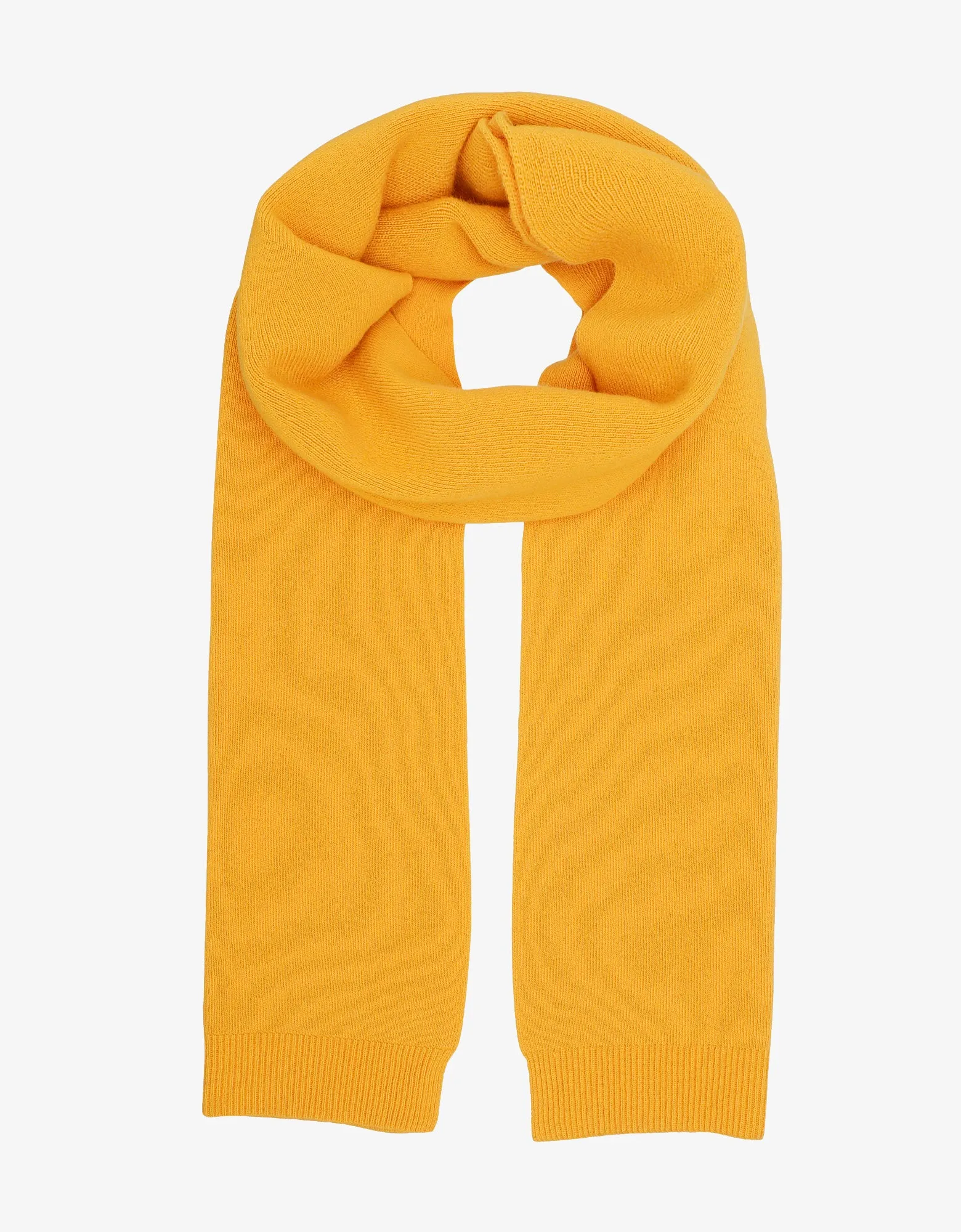 Merino Wool Scarf - Burned Yellow