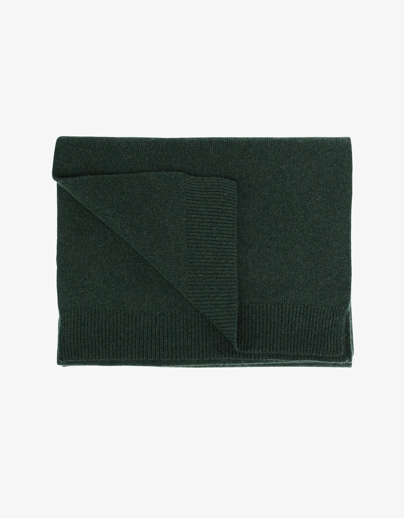 Merino Wool Scarf - Hunter Green