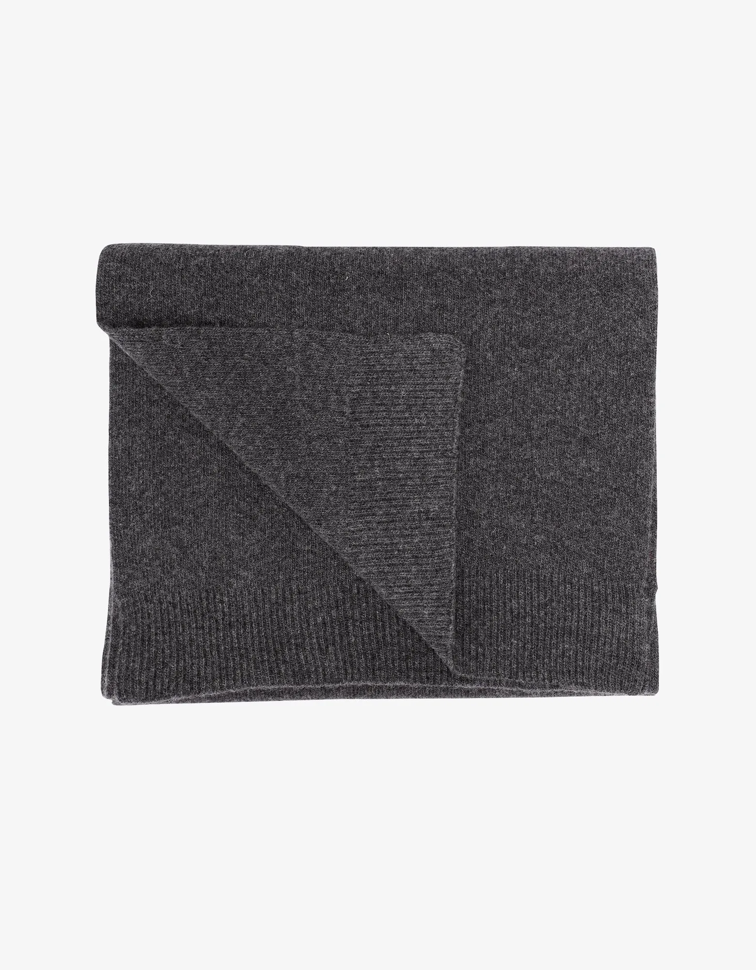 Merino Wool Scarf - Lava Grey