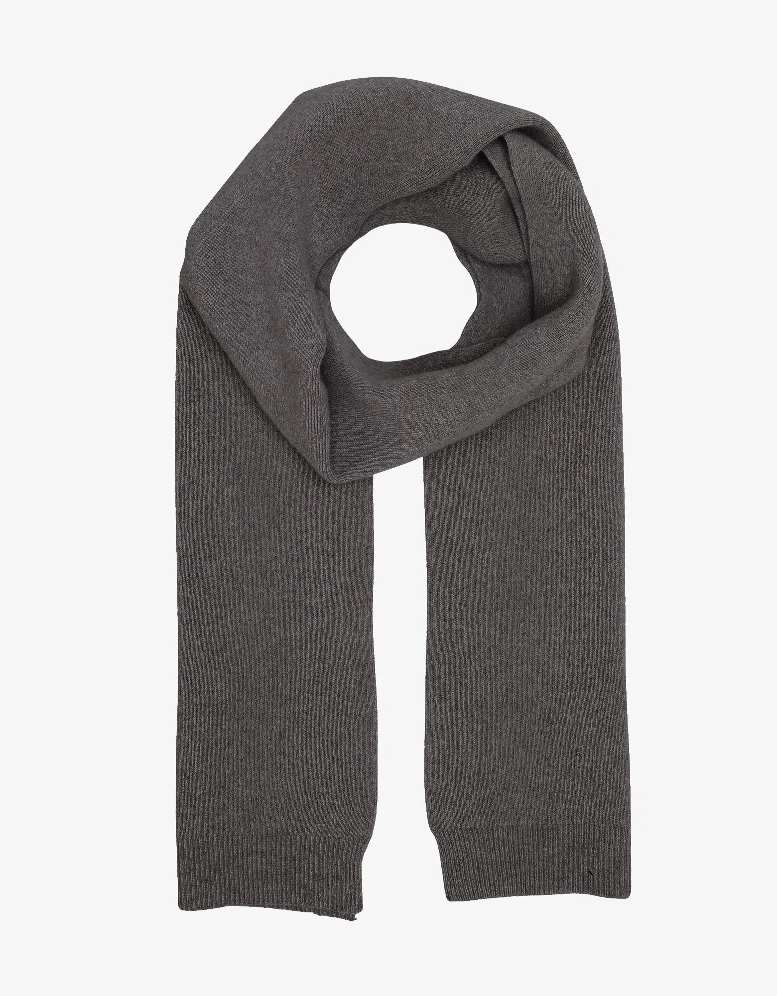 Merino Wool Scarf - Lava Grey