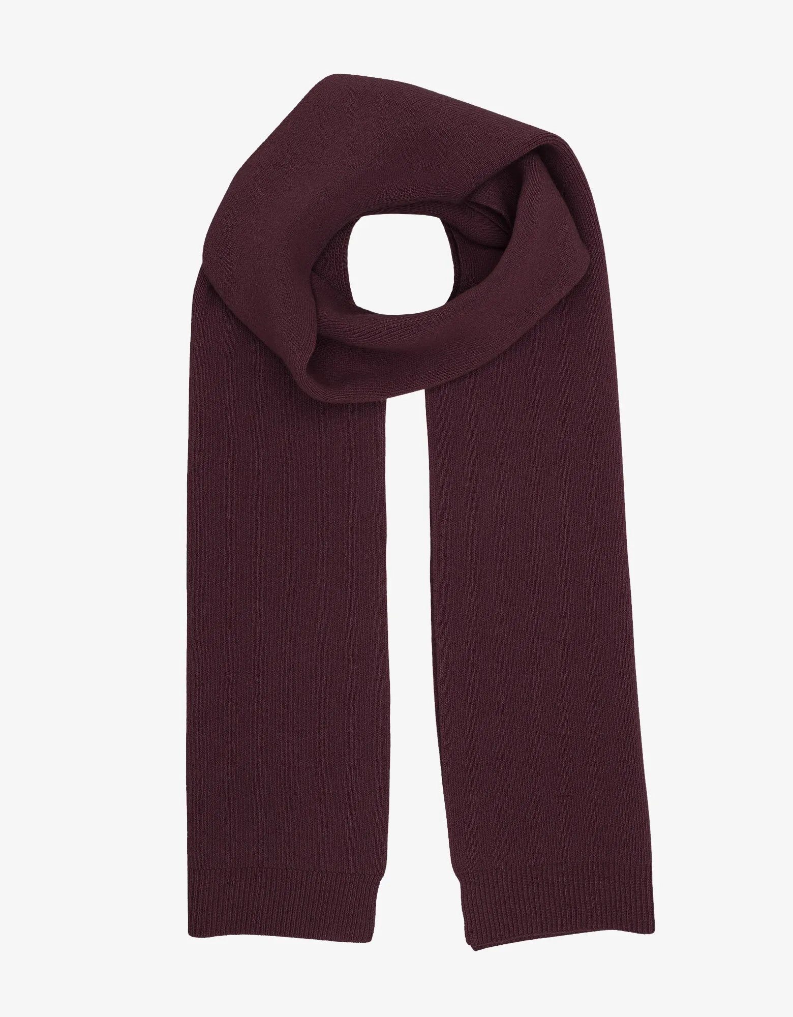 Merino Wool Scarf - Oxblood Red