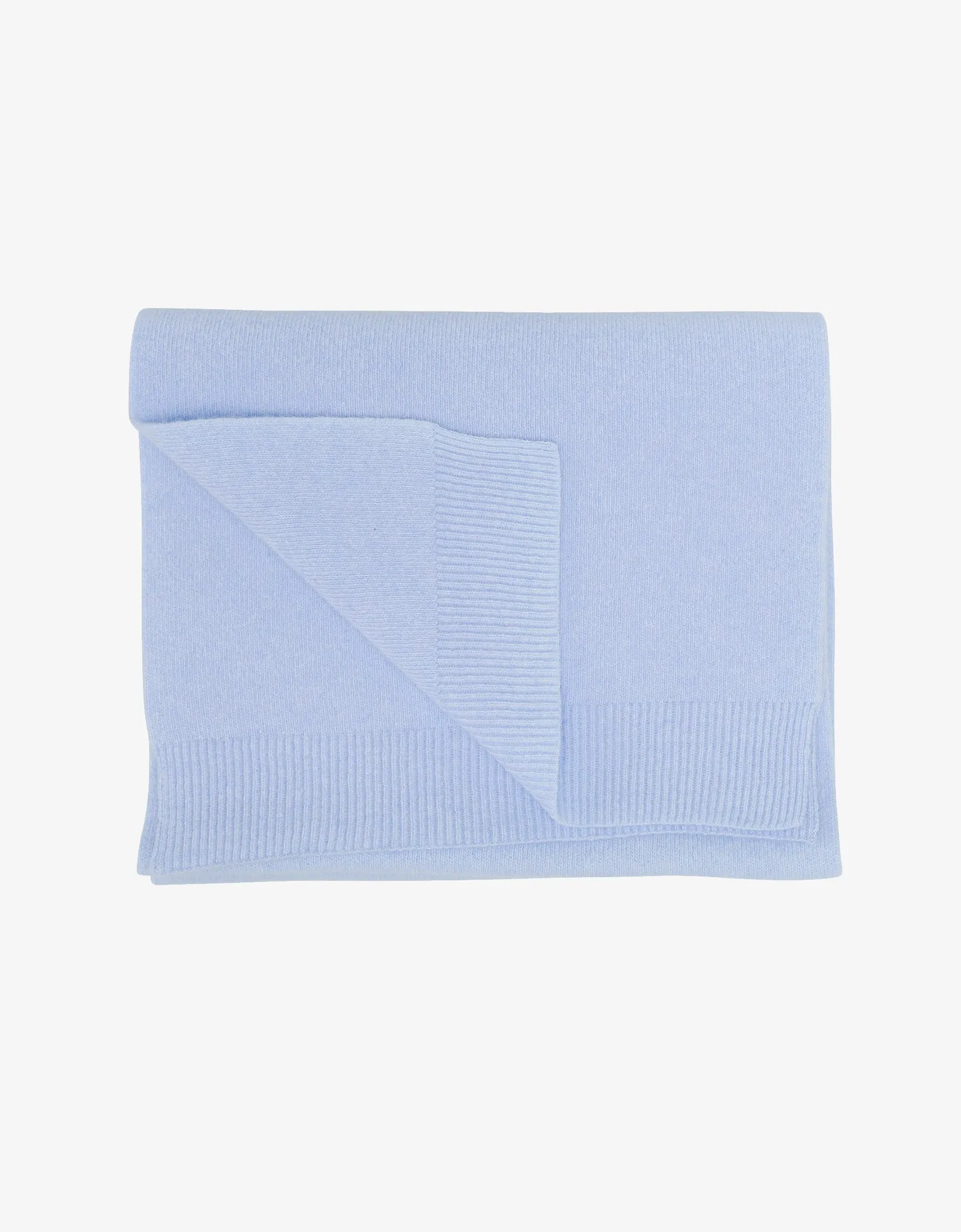 Merino Wool Scarf - Polar Blue