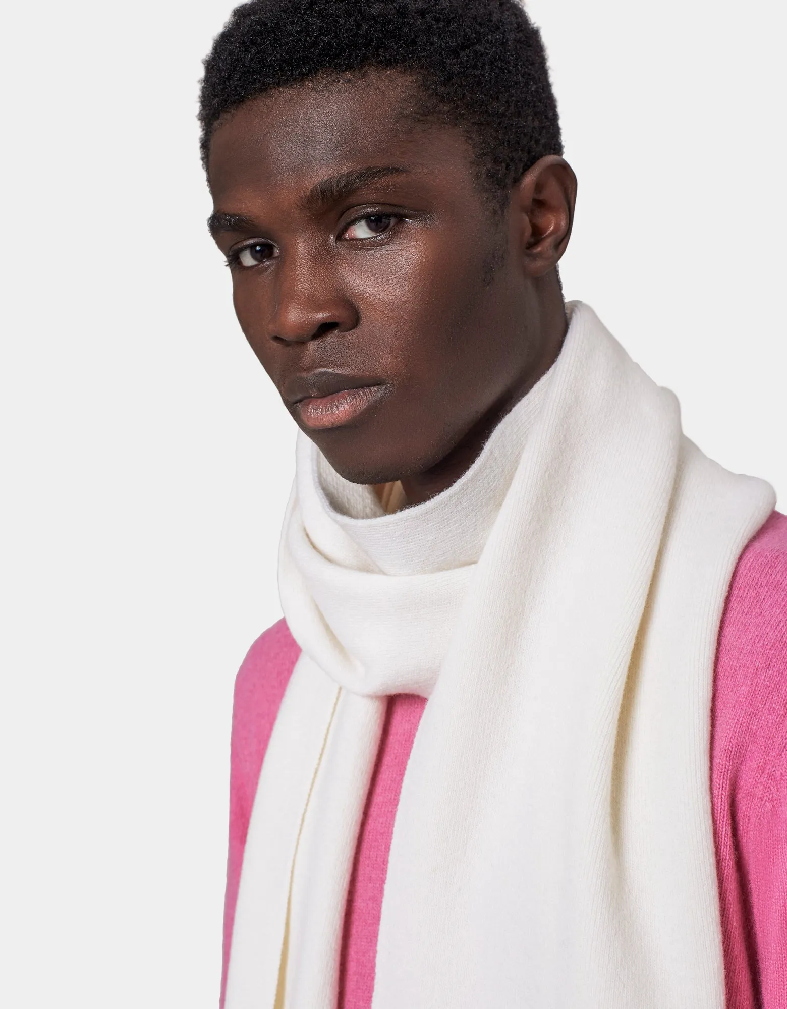 Merino Wool Scarf - Scarlet Red