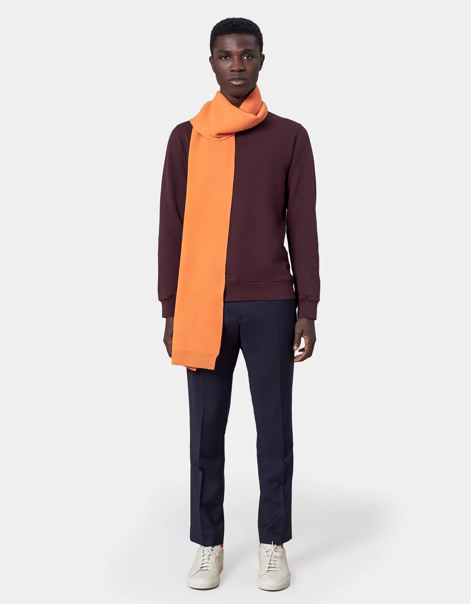 Merino Wool Scarf - Scarlet Red