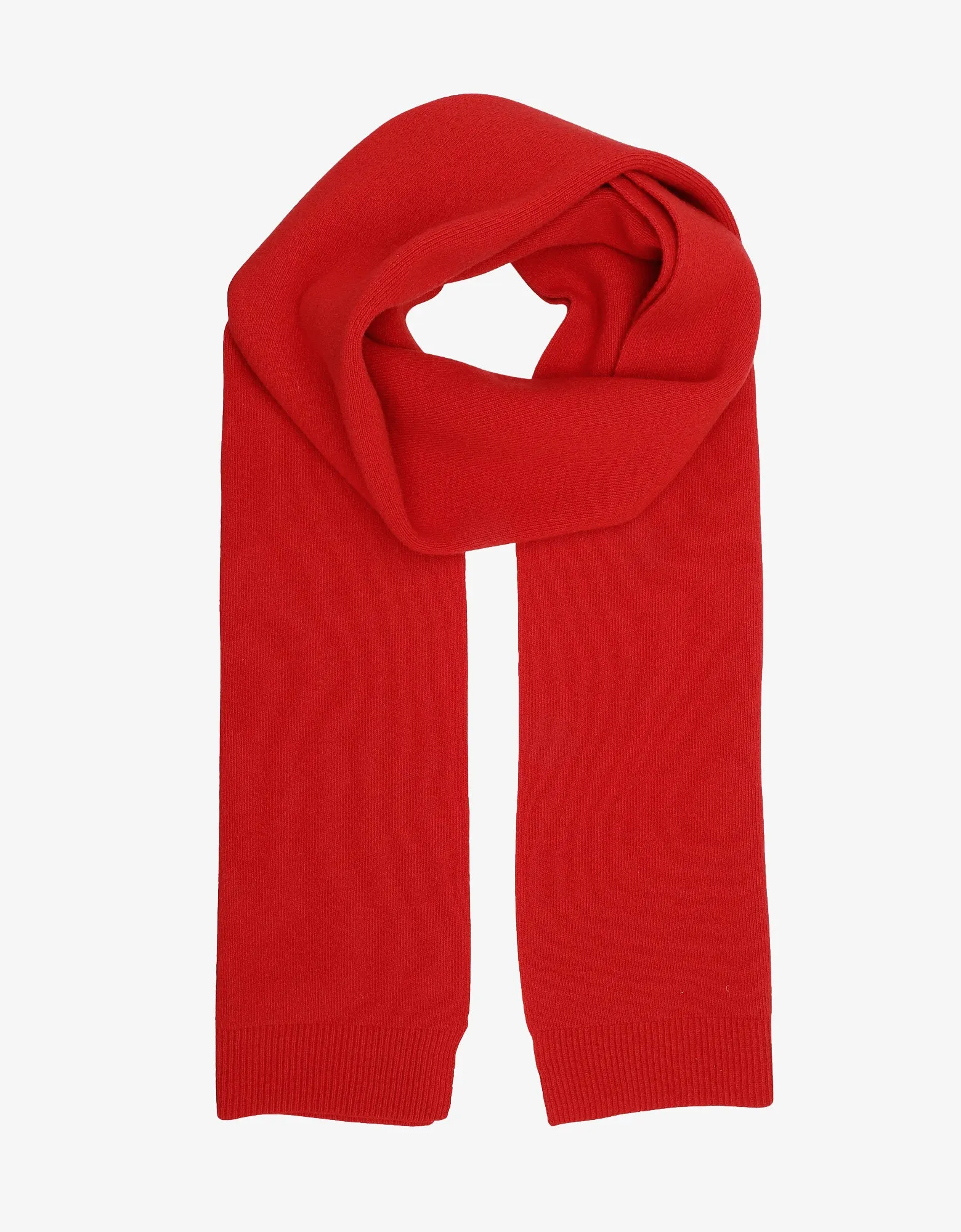 Merino Wool Scarf - Scarlet Red