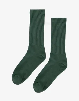 Organic Active Sock - Emerald Green