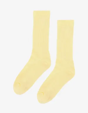 Organic Active Sock - Soft Yellow