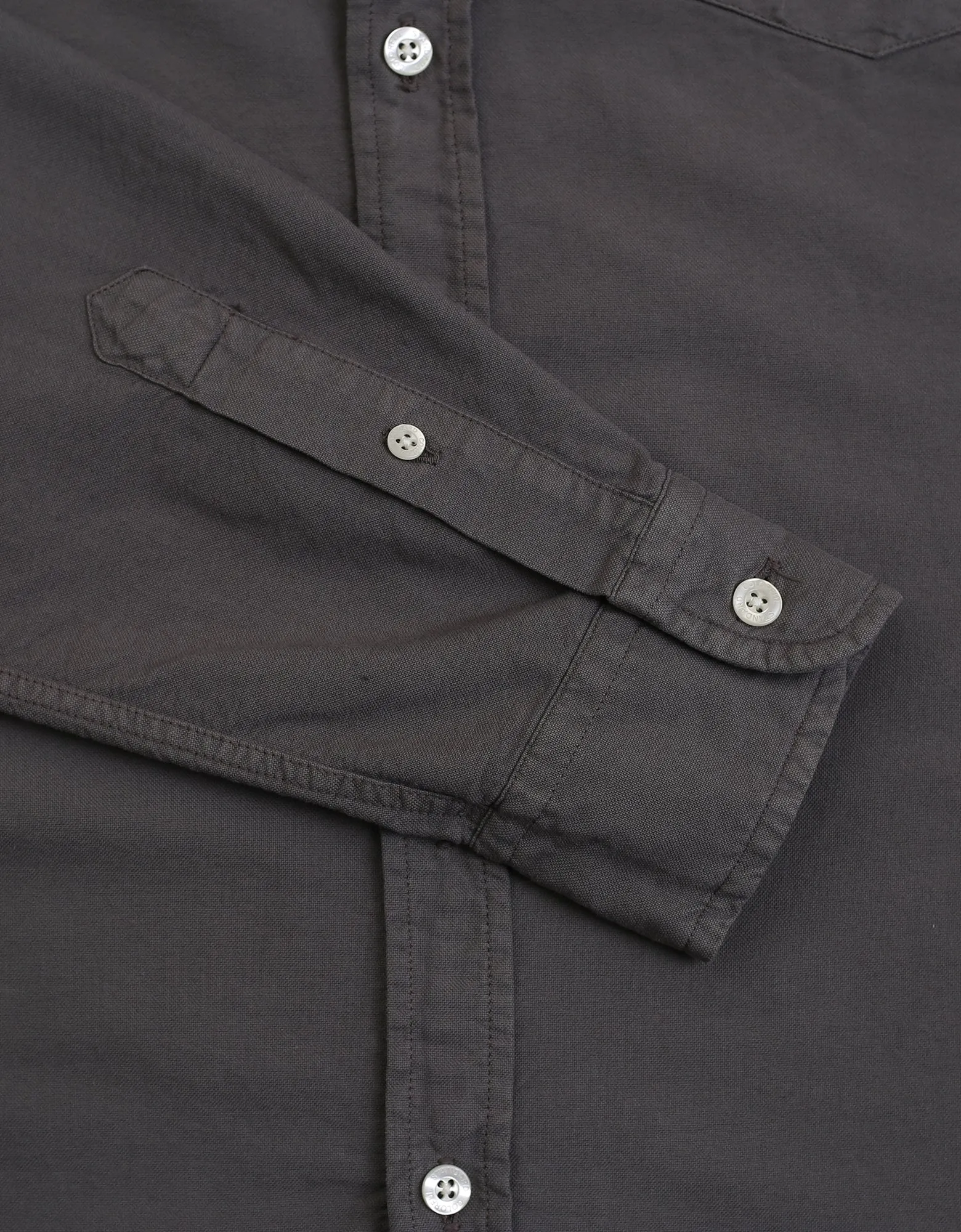 Organic Button Down Shirt - Deep Black