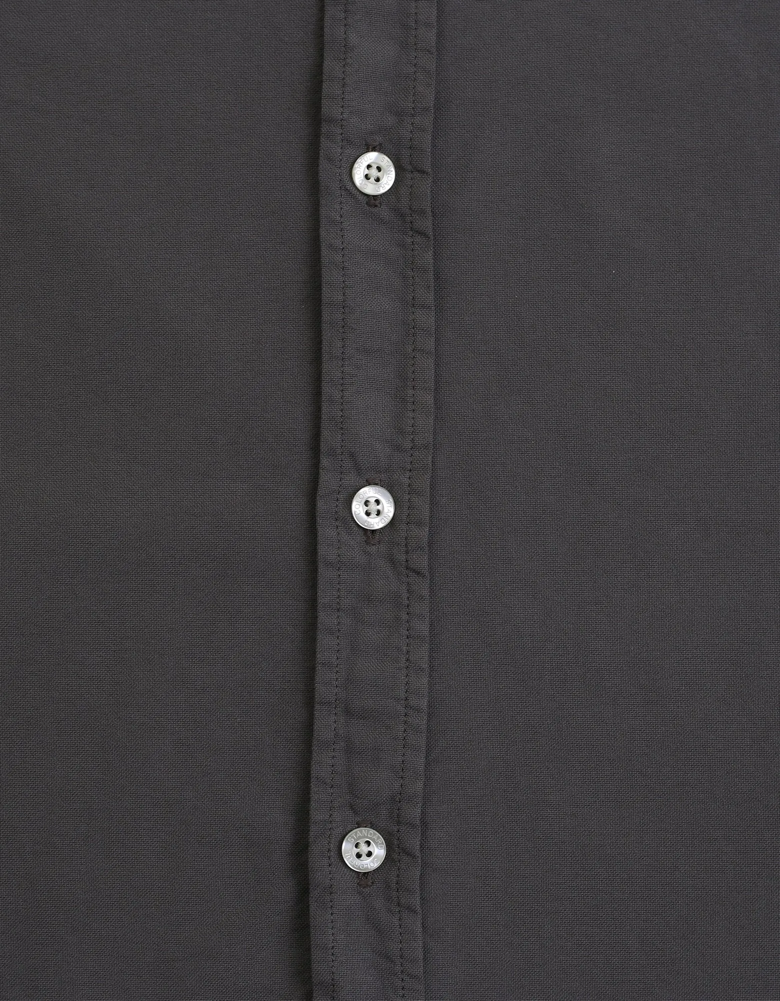 Organic Button Down Shirt - Deep Black