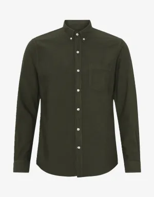 Organic Button Down Shirt - Hunter Green