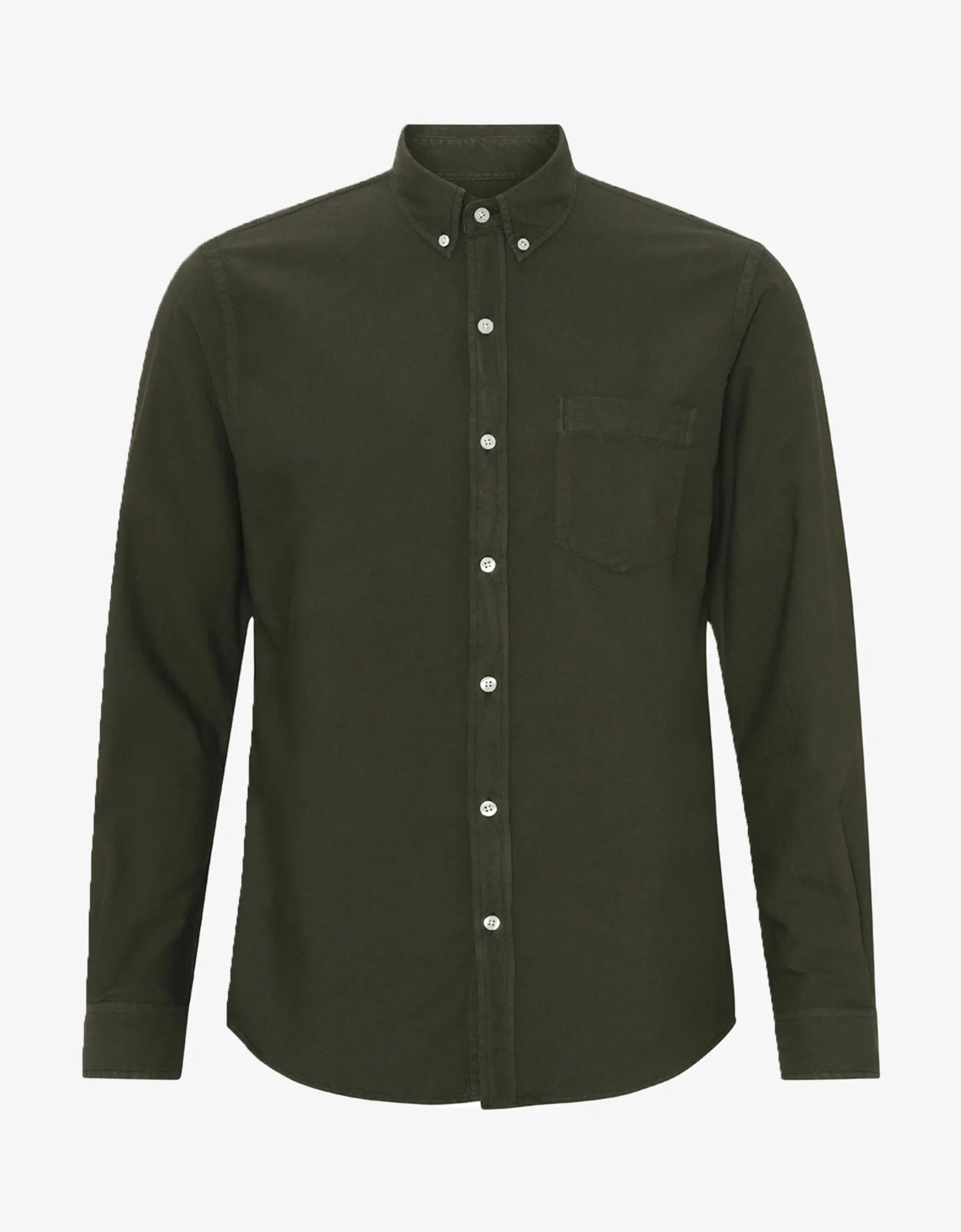 Organic Button Down Shirt - Hunter Green