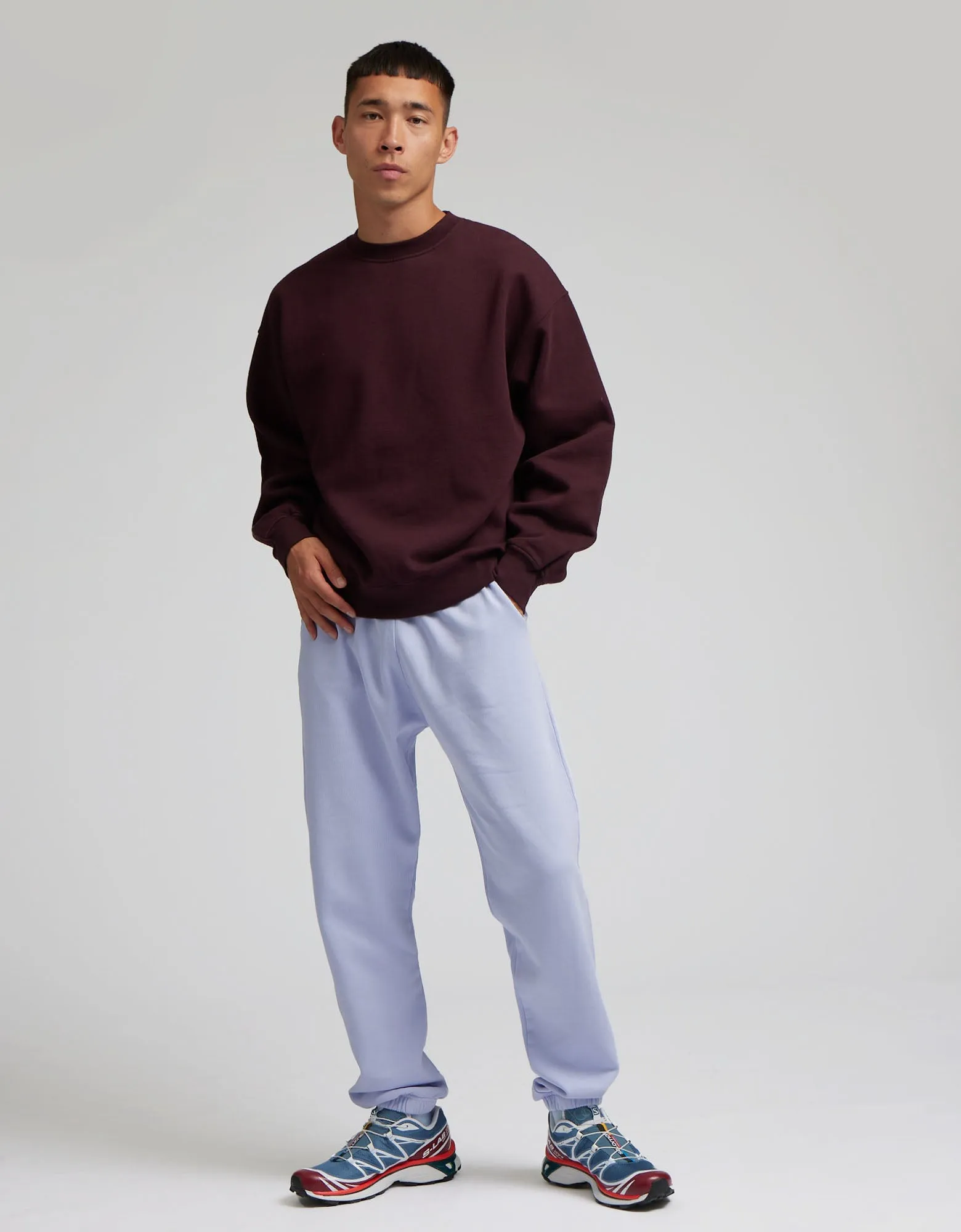 Organic Oversized Crew - Dusty Olive