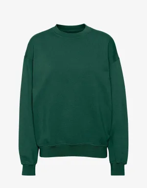 Organic Oversized Crew - Emerald Green