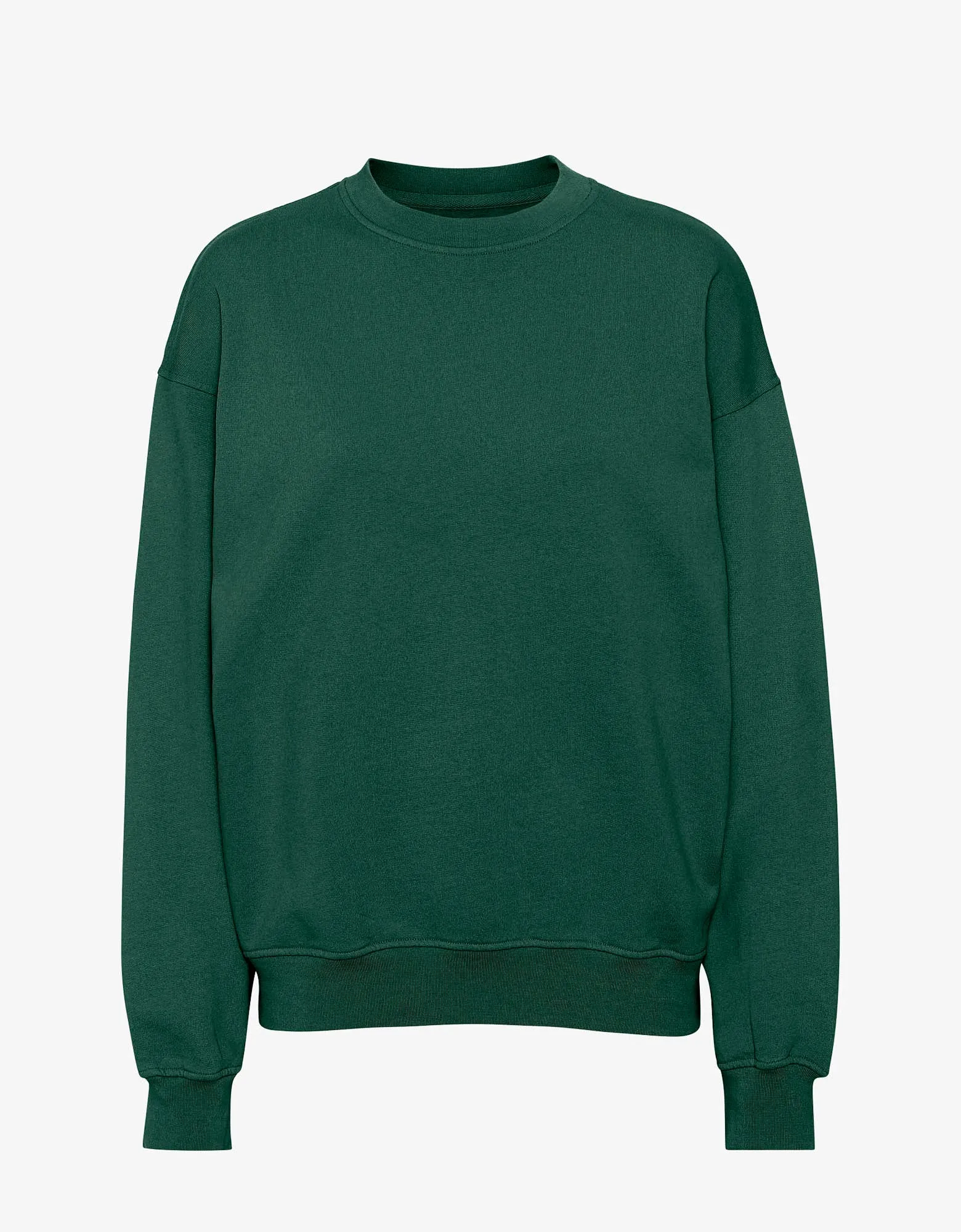 Organic Oversized Crew - Emerald Green