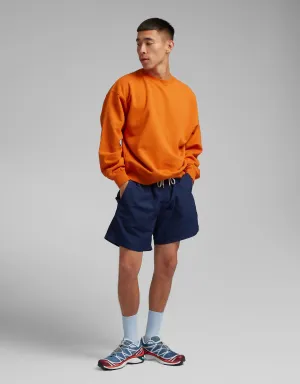Organic Oversized Crew - Petrol Blue